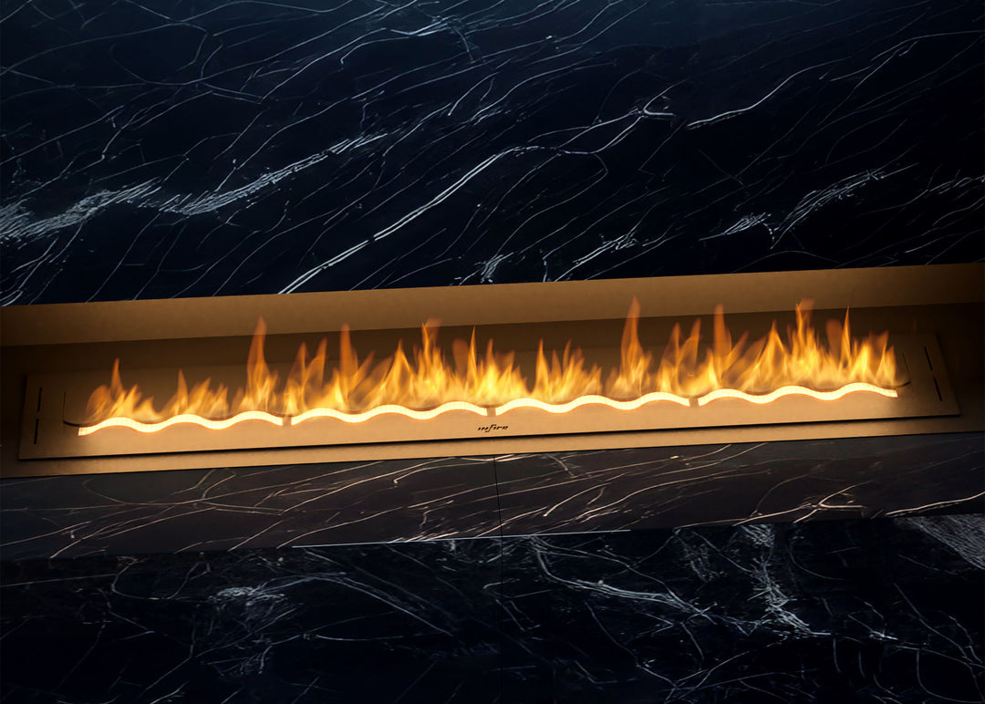 Bioethanol Einbaubrenner - WAVE 150cm