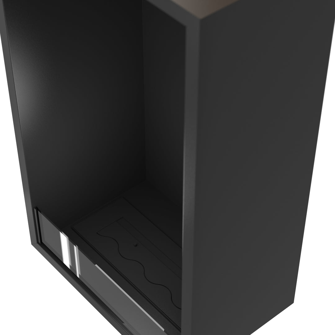 Bioethanol Einbau Kamin Ofen SELECTED Vertikal 80x100x35cm von Wild Flame Nahaufnahme