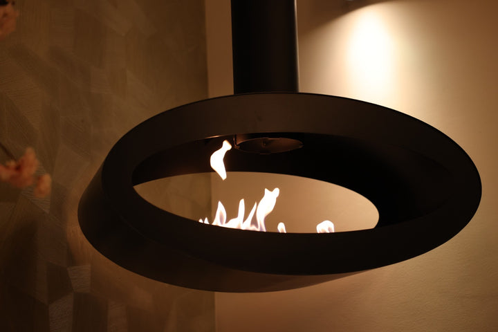 Bioethanol Hängekamin Decke - Tube 2Side XL Weiss