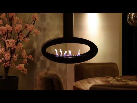 Bioethanol Hängekamin Decke - Tube 2Side XL Weiss